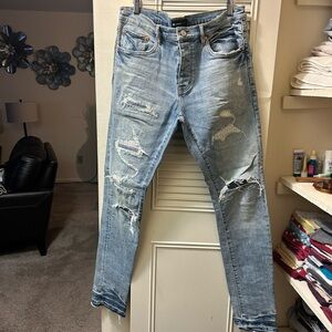 Men's Distressed Denim Jeans